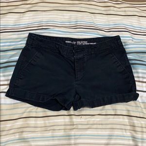 Black Skinny Boyfriend Shorts